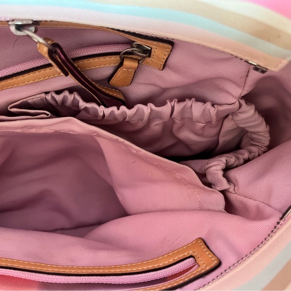 Coach Striped Tote Diaper Bag - Picture 11 of 15